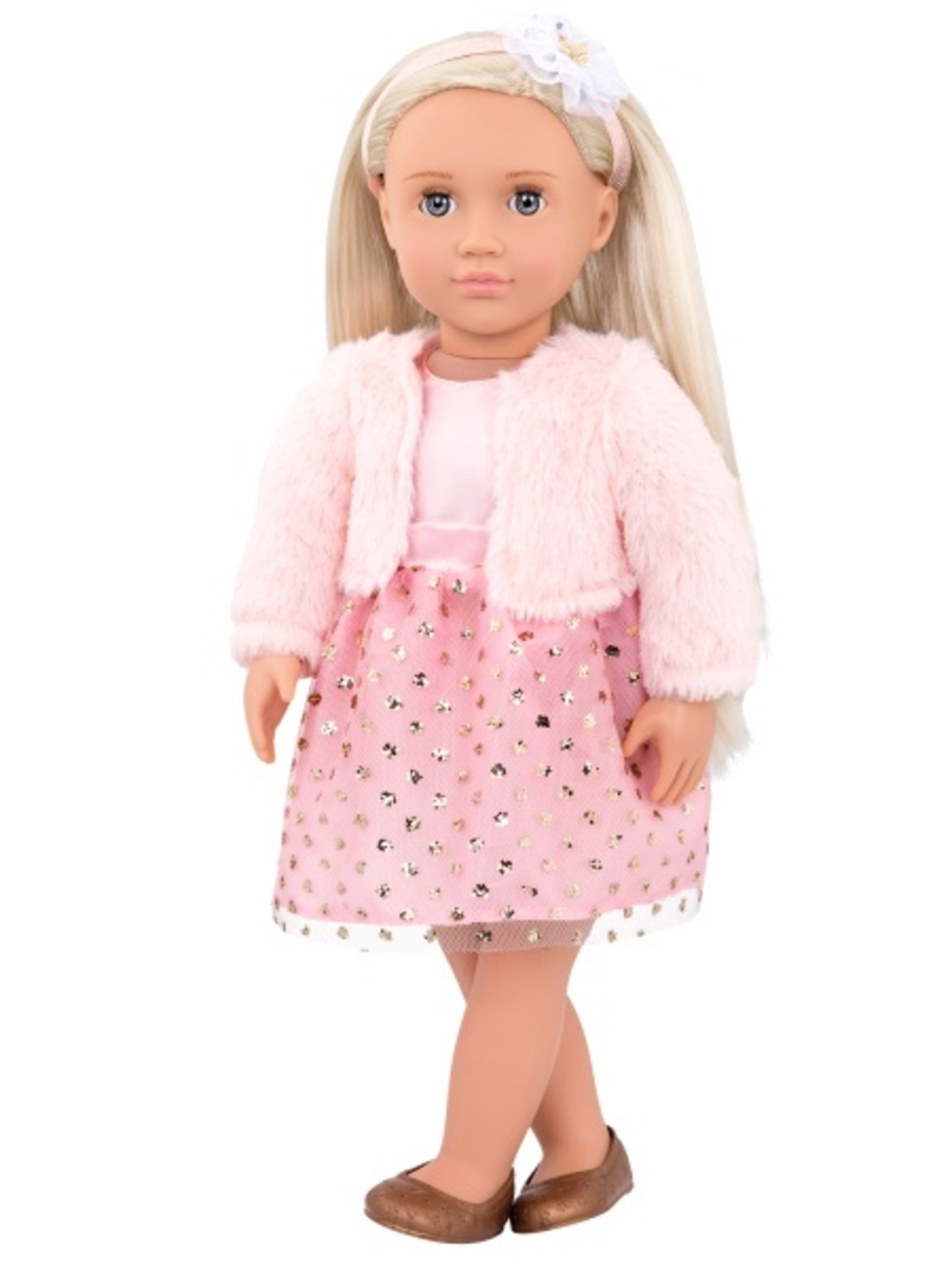 18-Inch Fashion Doll Millie, Pink Dress Outfit